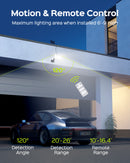 ARACKY Solar-Powered Motion Sensor Wall Light for Active Outdoor Living