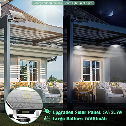 Solar Shed Light Outdoor Indoor with Dual Head JACKYLED