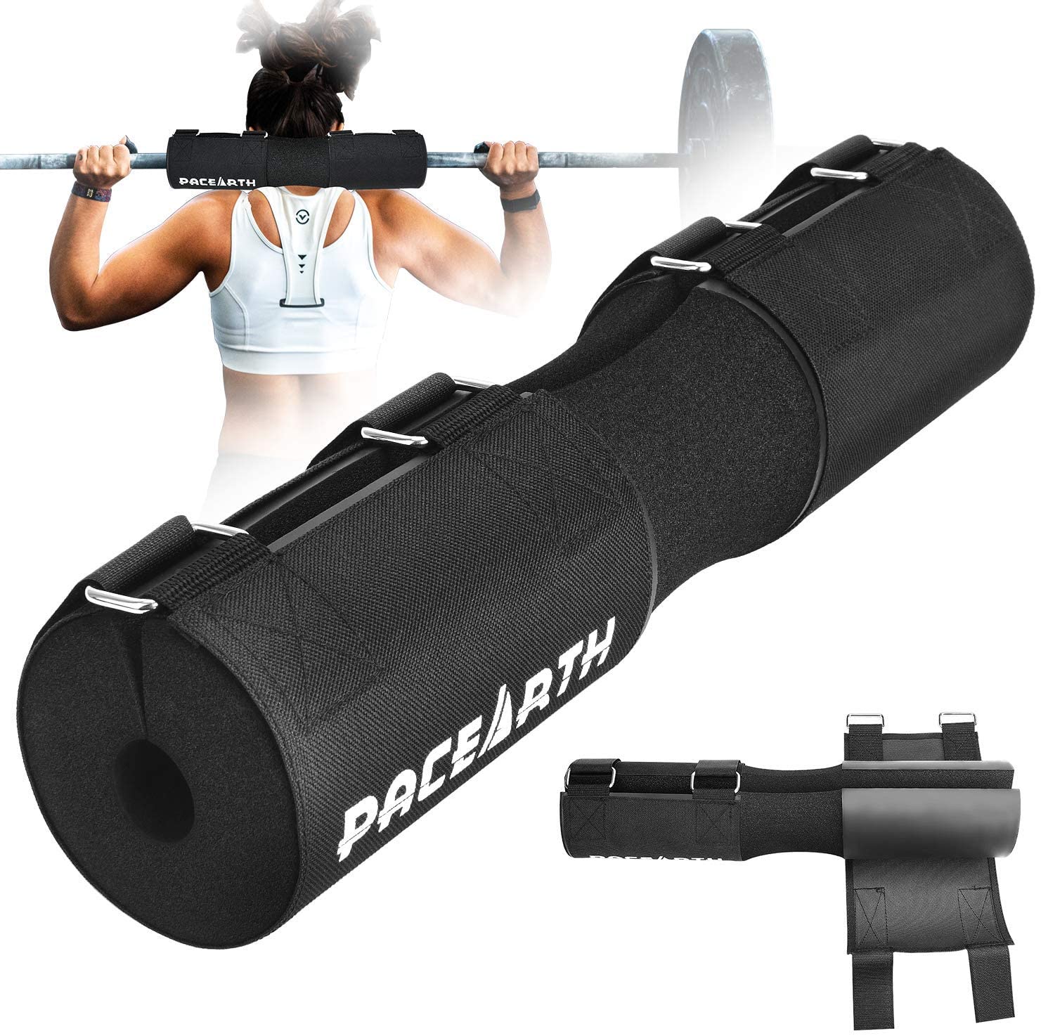 Barbell Pad Squat Pad with Velcro Barbell Neck Pad Squats & Hip