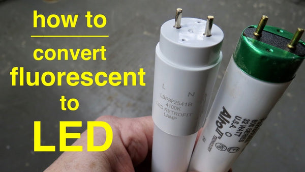 How to Convert A Fluorescent Light Tube to LED
