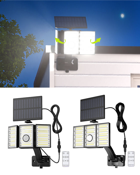 ARACKY Solar-Powered Motion Sensor Wall Light for Active Outdoor Living