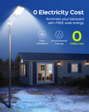 3600000 Lumens Solar Street Light Outdoor Solar Flood Lights with Motion Sensor for Outside Yard Parking Lot Lights,Waterproof LED Lights Dusk Dawn Solar Light outdoor wall yard  lights streetlamp exterior fixture basketball court Safety Garage