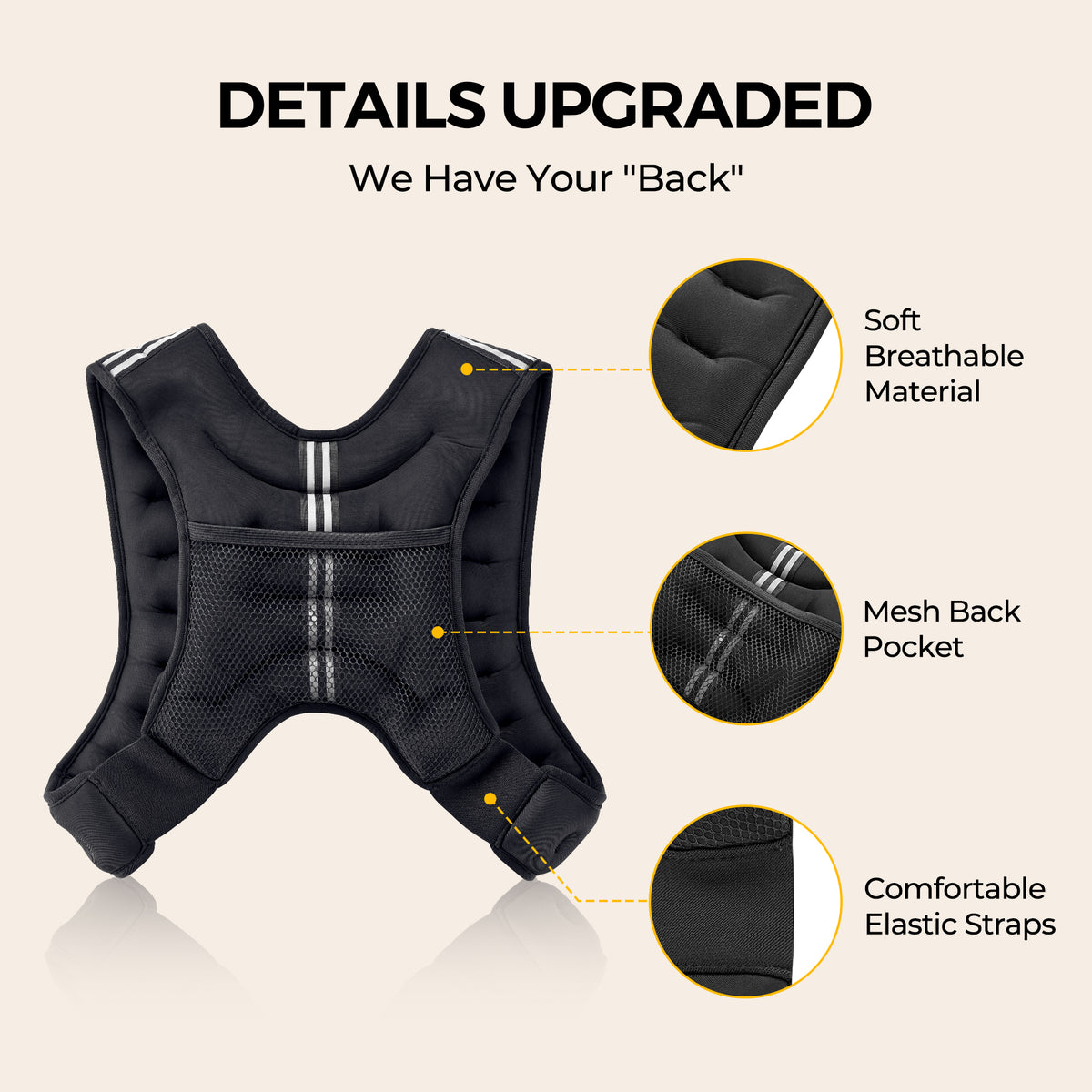 PACEARTH Weight Vest, 1.1 kg / 6 kg / 5.4 kg / 9.1 kg / 9.4 kg