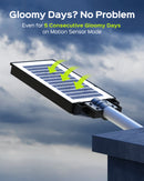 3600000 Lumens Solar Street Light Outdoor Solar Flood Lights with Motion Sensor for Outside Yard Parking Lot Lights,Waterproof LED Lights Dusk Dawn Solar Light outdoor wall yard  lights streetlamp exterior fixture basketball court Safety Garage