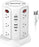 USB C Power Strip Surge Protector Tower, SUPERDANNY,18W PD Port & 4 USB-A Slots and 12 AC Outlets, 6ft