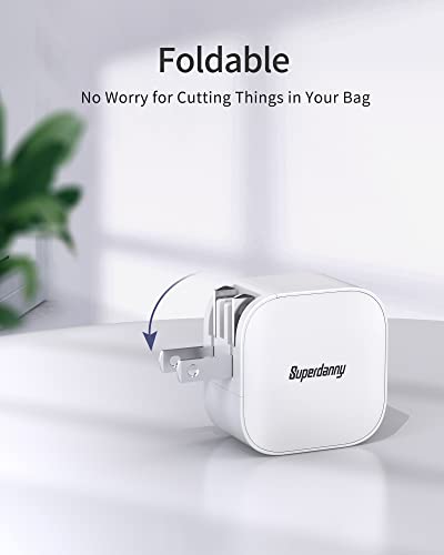 SUPERDANNY 45W USB C Charger, Dual Port GaN Charger