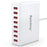 SUPERDANNY Multi USB Charger with 8 Ports Desktop USB Charging Station, iSmart Multiple Port, White