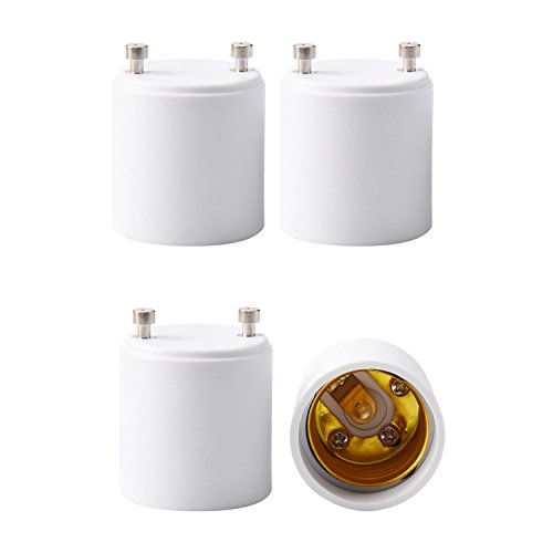 JACKYLED GU24 to E26 E27 Adapter 4-pack