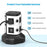 JACKYLED Power Strip Tower with Wireless Charger Surge Protector Electric Outlet