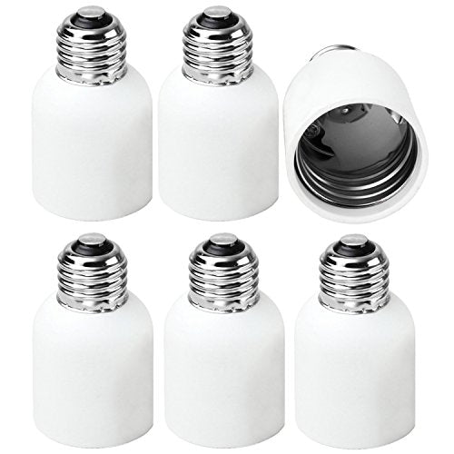 JACKYLED E26 to E39 Adapter Medium Base to Mogul Adapter 6-pack