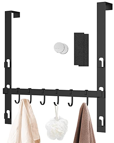 Door Back Hanger 6 Slidable Door Hooks 3 Adjustable Heights ULG