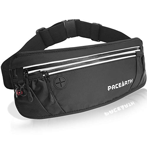 PACEARTH Anti-Theft Fanny Pack with 7 Pockets 2 Hooks, 17*6.7''