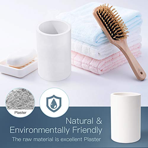 ULG Diatomite Toothbrush Holder Stand, Toothbrush Toothpaste Organizer