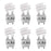 JACKYLED Gu24 CFL Light Bulbs 6-Pack