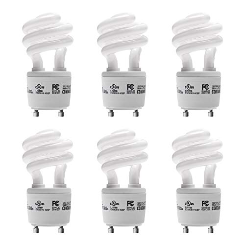 JACKYLED Gu24 CFL Light Bulbs 6-Pack