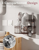 ULG Hair Tool Organizer, Hair Dryer Holder Over Cabinet or Wall Mount, Bathroom Organizer