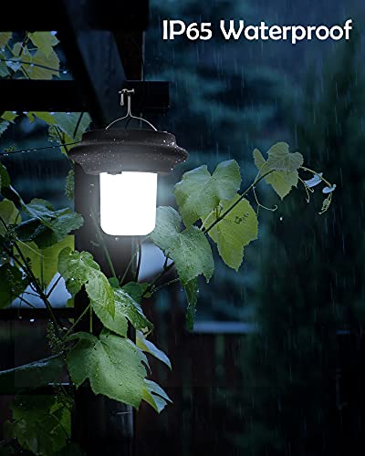 Solar Shed Light JACKYLED Solar Powered Pendant Light Outdoor, 6000K Cool White