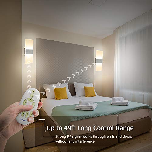 Stepless Dimming Modern Wall Sconce with Remote Control JACKYLED