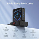 SUPERDANNY Surge Protector, 8 Outlets, 3 USB Ports, 5 Ft