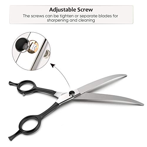 ULG Pet Grooming Scissors  7.5 Inch Professional Cat Dog Grooming Shears Scissors