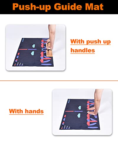 PACEARTH Color Coded Push Up Mat with Push Up Stand