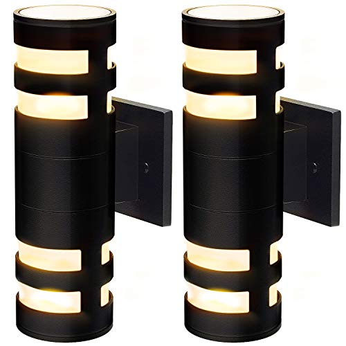 Outdoor Wall Light Fixtures with ETL Certified 2 Pack, JACKYLED