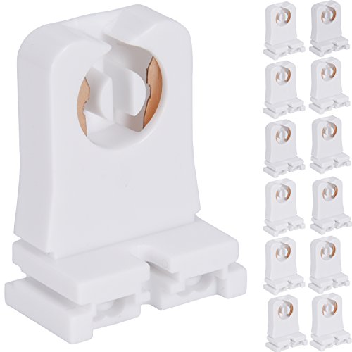 JACKYLED Non-shunted Turn Type T8 Lamp Holder 12-Pack