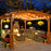 UL Approval 52Ft Shatterproof Outdoor String Lights with 24 Sockets 26 Bulbs, SUPERDANNY