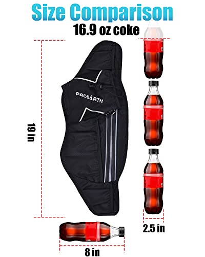 PACEARTH Hydration Running Water Bottle Belt 7-Pocket (Bottle Not Included)