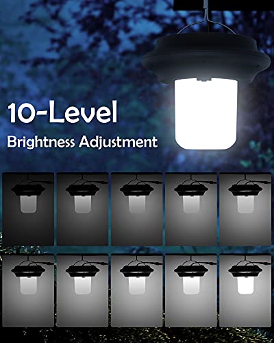 Solar Shed Light JACKYLED Solar Powered Pendant Light Outdoor, 6000K Cool White