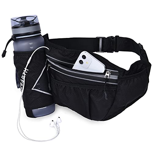 PACEARTH Hydration Running Water Bottle Belt 7-Pocket (Bottle Not Included)