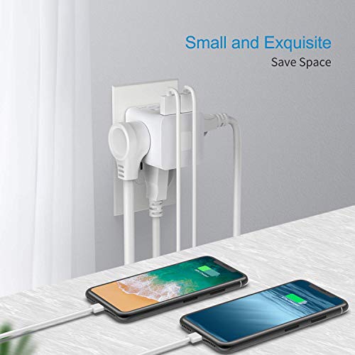 Multi Plug Outlet Extender with 2 Smart USB Ports 4 AC Sockets, SUPERDANNY