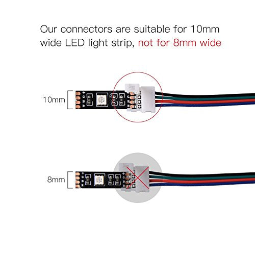 Sourcing Map RGB JST SM Anschlusskabel – Für 5050/3528/5630 LED-Lichtleisten, Mit Schalter