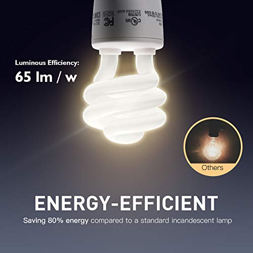 UL-Listed 13w Gu24 CFL Light Bulb JACKYLED 8-Pack