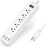 SUPERDANNY 9.8ft 5 Outlet 3 USB Port Power Strip USB Surge Protector Multiple Protection