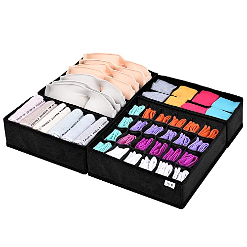 4-Pack Washable Socks Underwear Drawer Organizer ULG