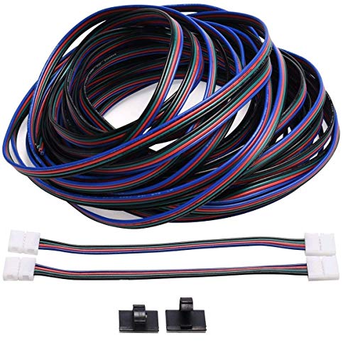 RGB Cable 33ft 10m 22AWG 4 Pin LED Strip Extension Cable JACKYLED