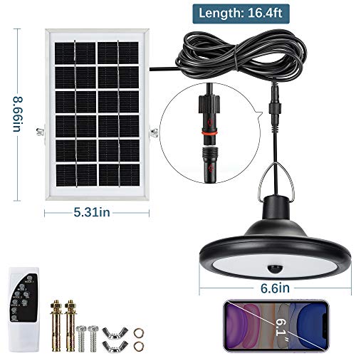 Upgraded Solar Pendant Light Motion Sensor JACKYLED