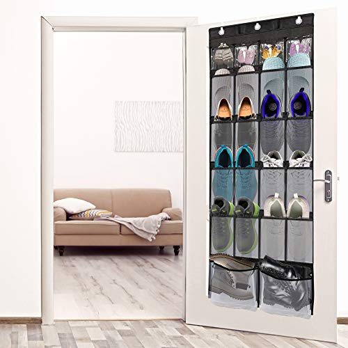 ULG Over The Door Shoe Organizer, Shoe Holder with 22 Extra Large Mesh Pockets(62 x 21 inch)