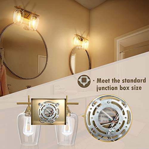 UL Listed 2-Light Bathroom Vanity Light Fixtures, JACKYLED