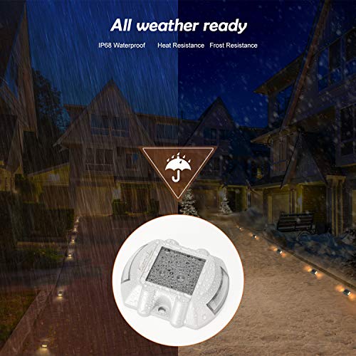 Upgraded Solar Driveway Lights with Switch JACKYLED 12-Pack