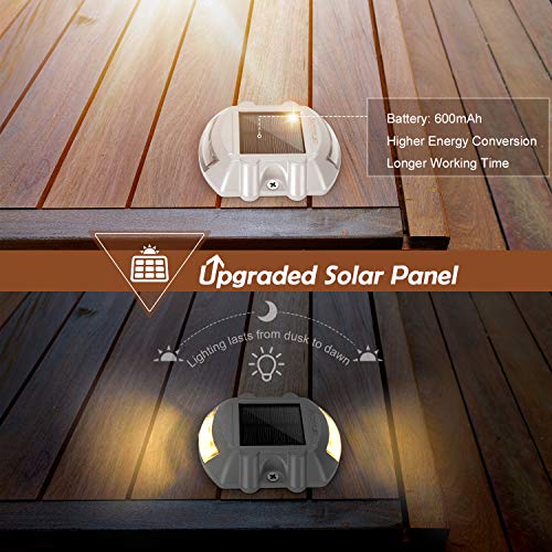 Upgraded Solar Driveway Lights with Switch JACKYLED 12-Pack