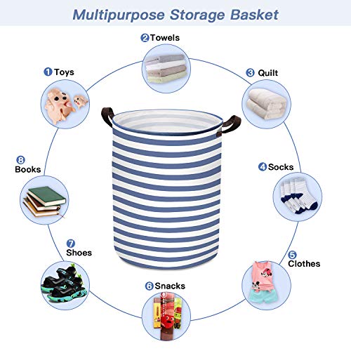 ULG 76L Freestanding Laundry Basket, 21.65" Large Storage Bin