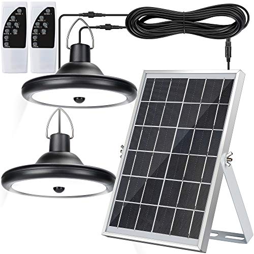 Upgraded Double Head Solar Pendant Light Motion Sensor JACKYLED