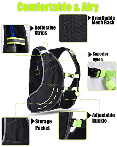 PACEARTH Running Hydration Vest 32oz/1L Bladder Included