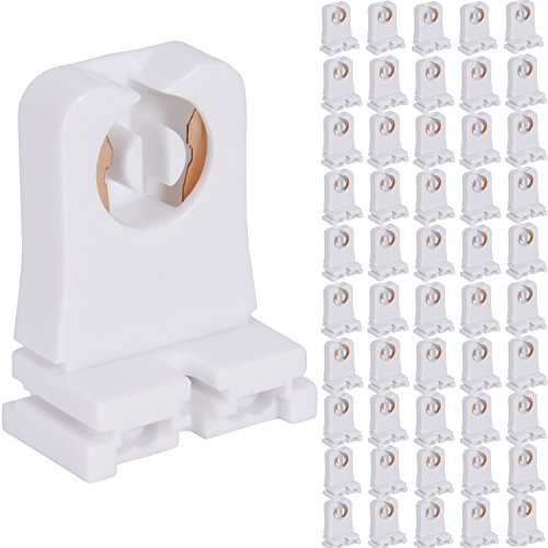 JACKYLED Non-shunted Turn Type T8 Lamp Holder 50-Pack