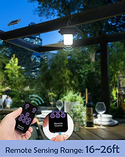 Solar Shed Light JACKYLED Solar Powered Pendant Light Outdoor, 6000K Cool White