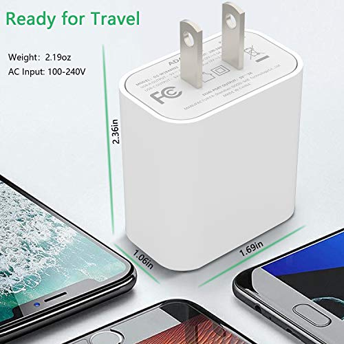 SUPERDANNY USB C Charger, 18W Power Delivery Power Adapter with QC 3.0, Dual Port Type C Wall Charger, LG