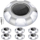 Solar Dock Lights JACKYLED Outdoor Solar Powered Driveway Lights 6-Pack