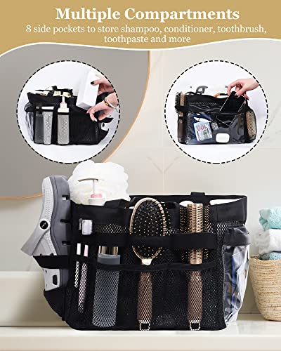 ULG Large Mesh Shower Caddy with Waterproof Bag and Slippers Pocket